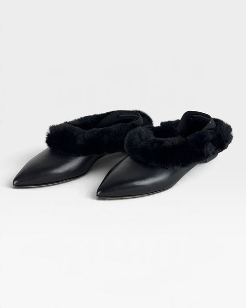 Ballerina in pelle con pelliccia di volpe – foto 2 di 3 – Vaccarelli