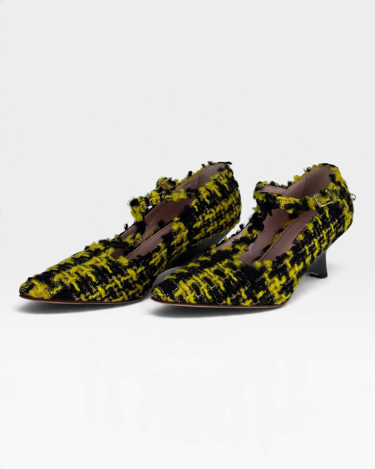 Mary Jane in tessuto tweed con zeppa – foto 2 di 3 – Vaccarelli