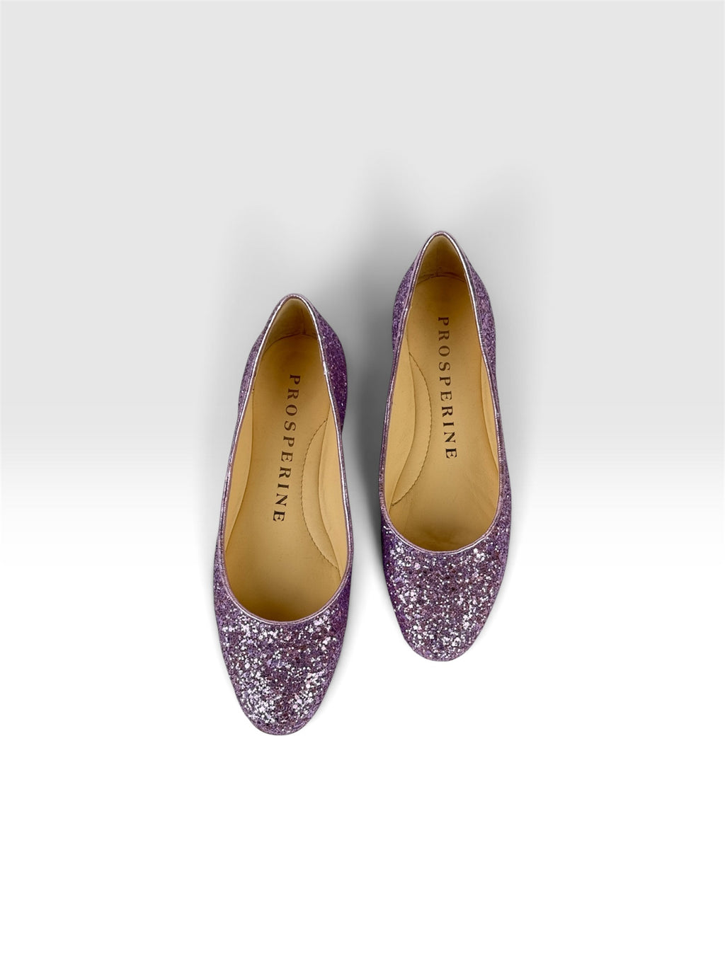 Ballerina Tessuto Glitterato Lilla