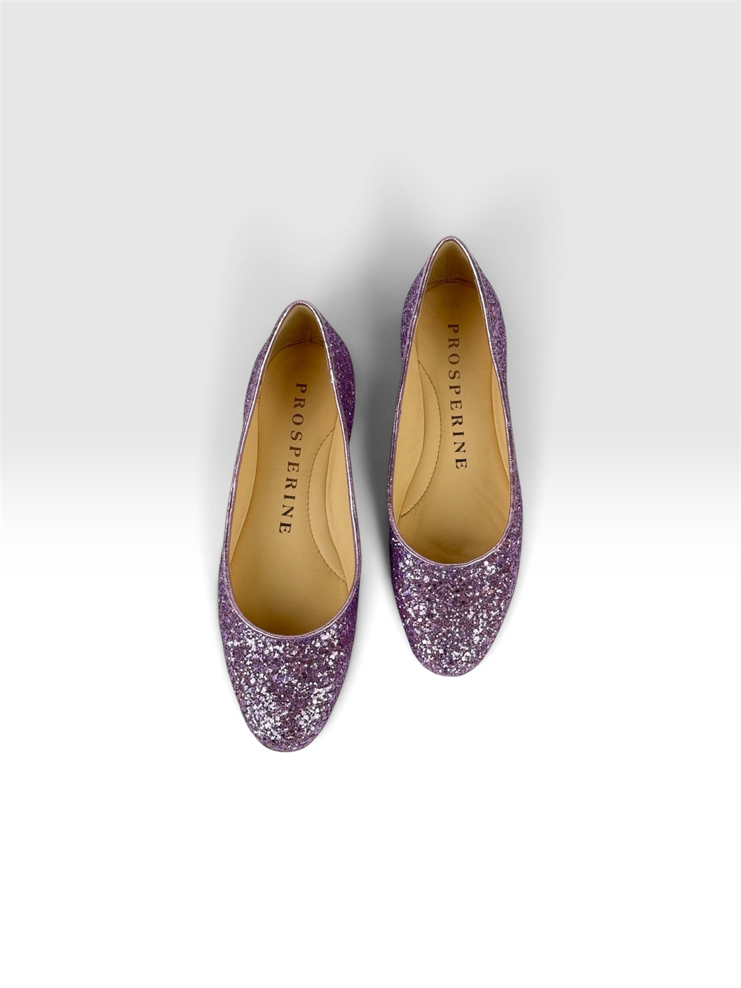 Ballerina Tessuto Glitterato Lilla
