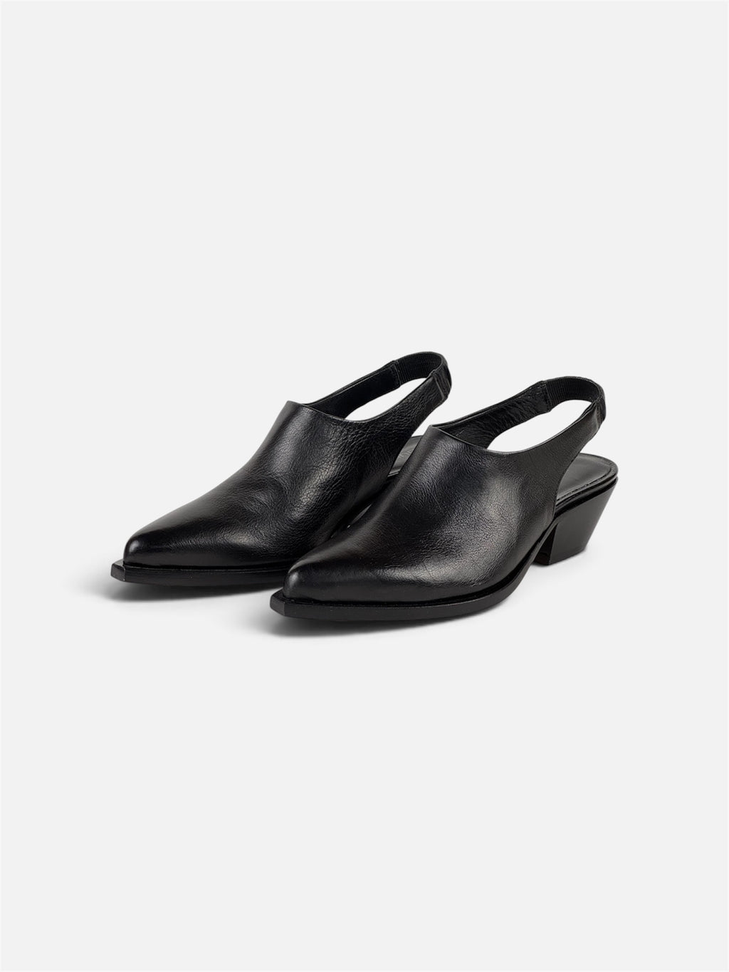 Sabot Pelle Nero in Pelle