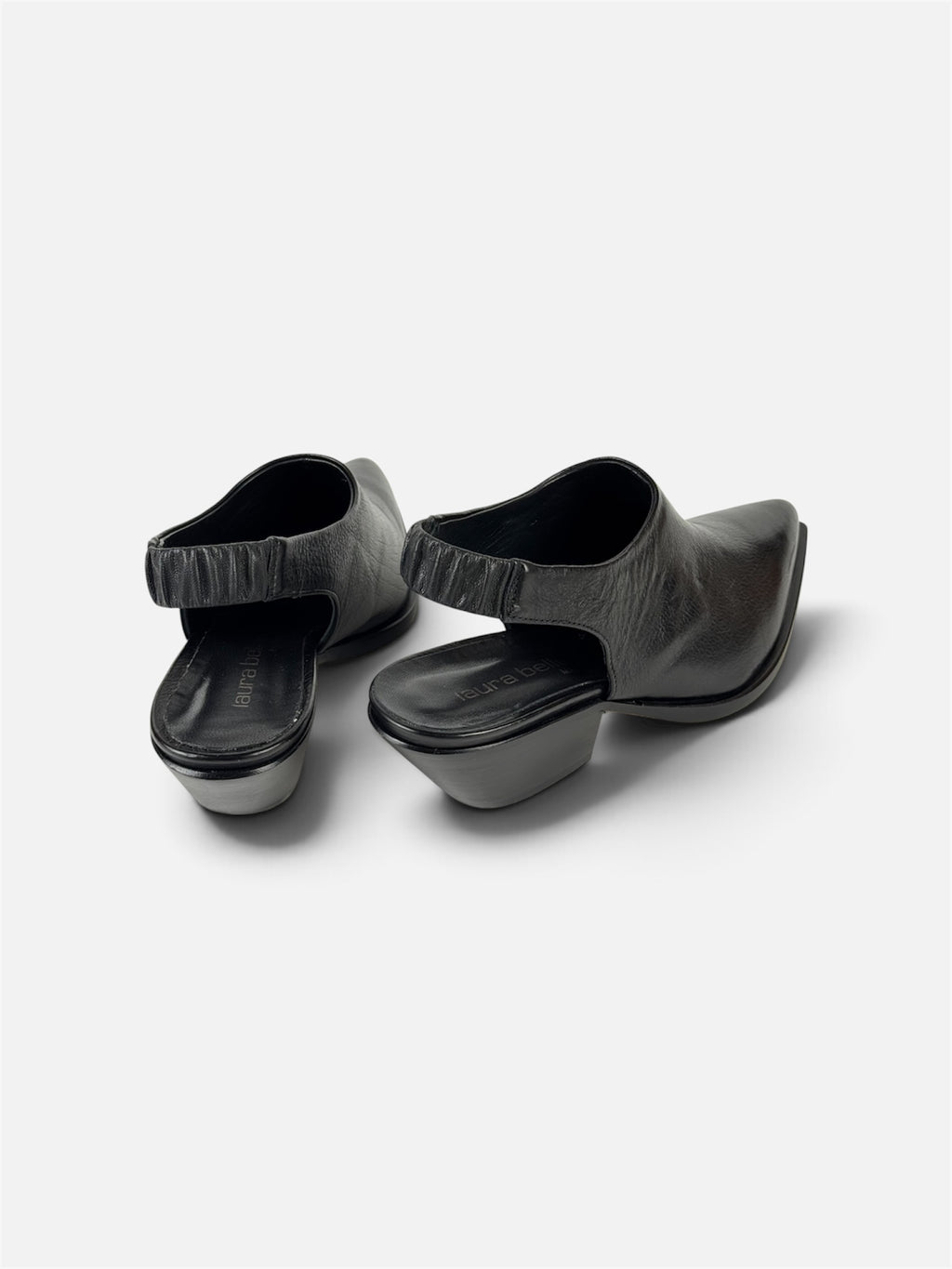 Sabot Pelle Nero in Pelle