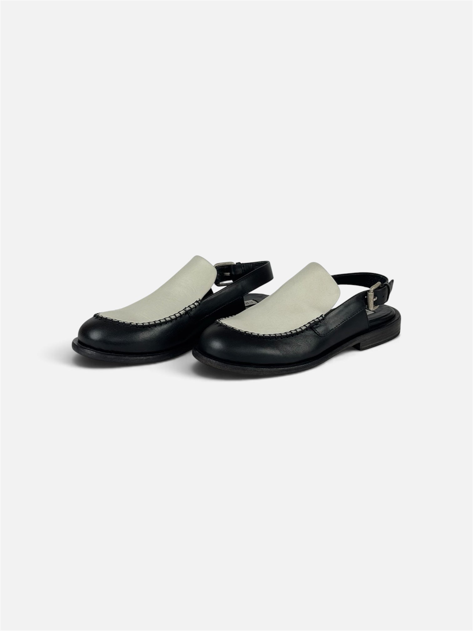 Mocassino Bicolore in Pelle